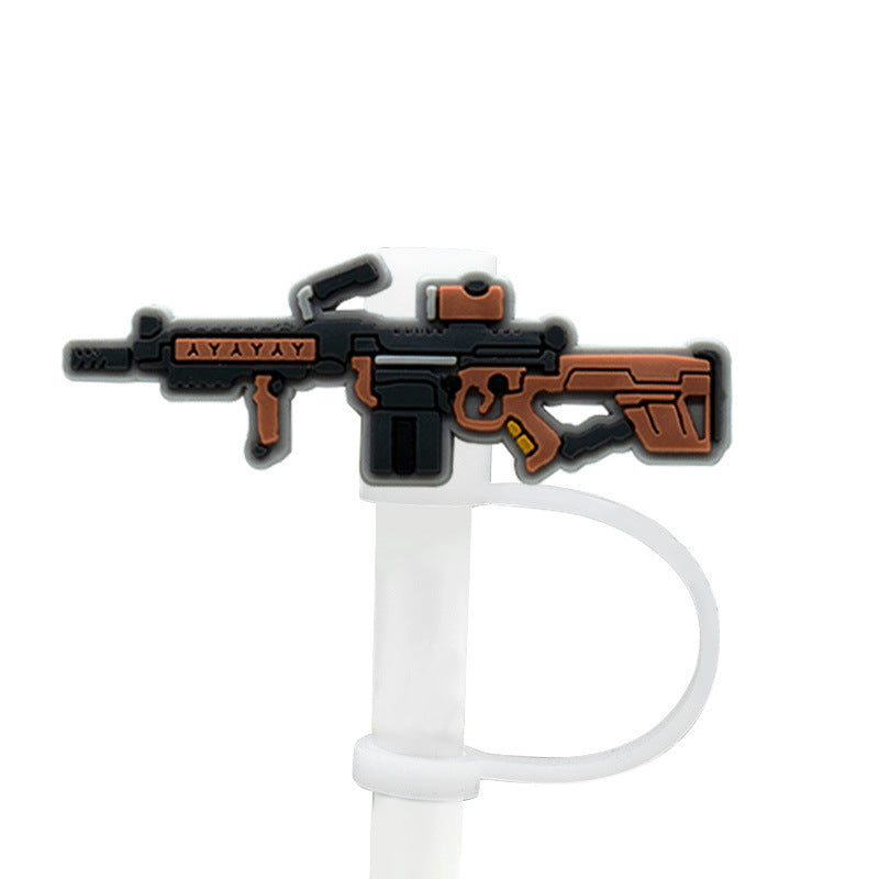 Wholesale 10pcs/pack Party straw clip straw cap silicone dust plug straw decoration